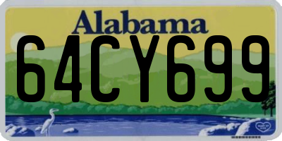 AL license plate 64CY699