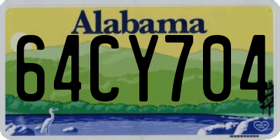 AL license plate 64CY704