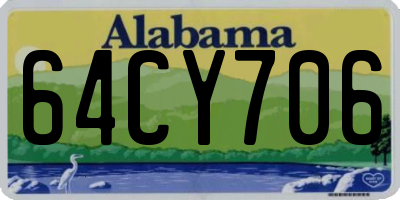 AL license plate 64CY706