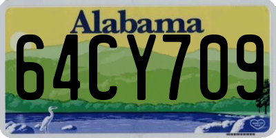 AL license plate 64CY709