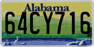 AL license plate 64CY716