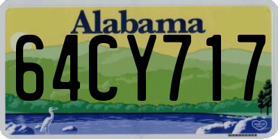 AL license plate 64CY717