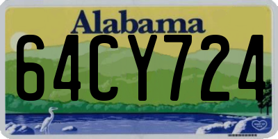 AL license plate 64CY724