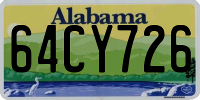 AL license plate 64CY726