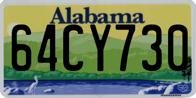 AL license plate 64CY730