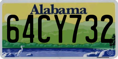 AL license plate 64CY732