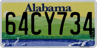 AL license plate 64CY734