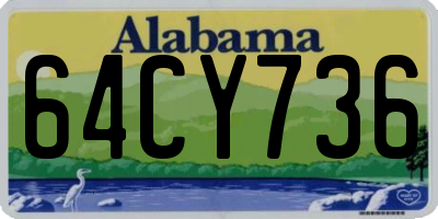 AL license plate 64CY736