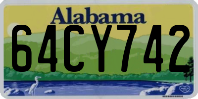 AL license plate 64CY742