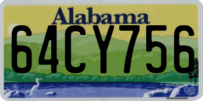 AL license plate 64CY756