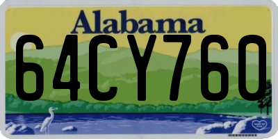 AL license plate 64CY760