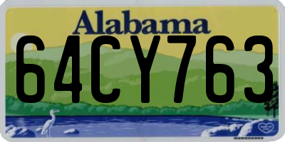 AL license plate 64CY763