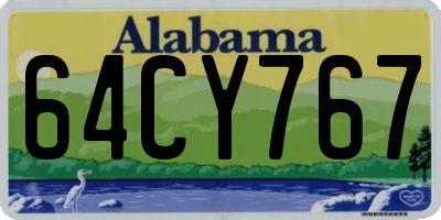 AL license plate 64CY767