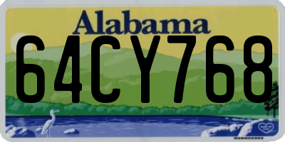 AL license plate 64CY768