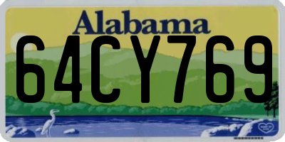 AL license plate 64CY769