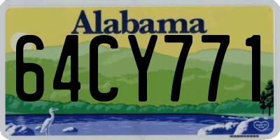 AL license plate 64CY771