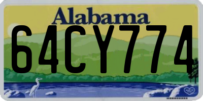 AL license plate 64CY774