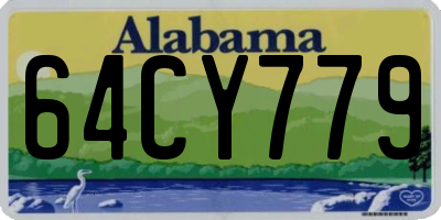 AL license plate 64CY779