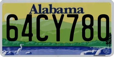 AL license plate 64CY780