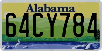 AL license plate 64CY784