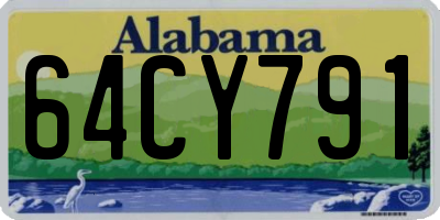 AL license plate 64CY791