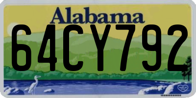 AL license plate 64CY792