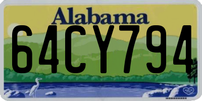 AL license plate 64CY794