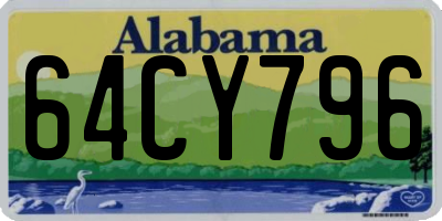 AL license plate 64CY796