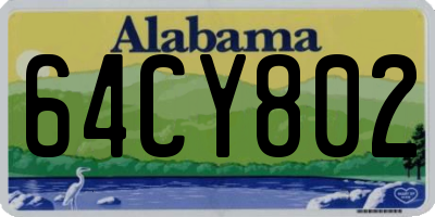 AL license plate 64CY802