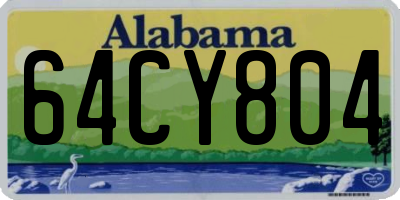AL license plate 64CY804