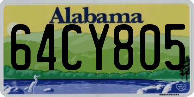 AL license plate 64CY805