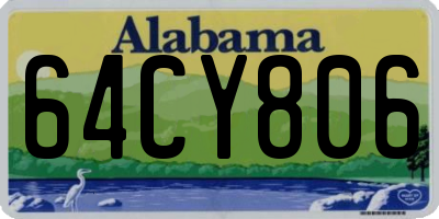 AL license plate 64CY806