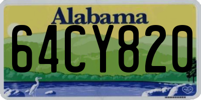 AL license plate 64CY820