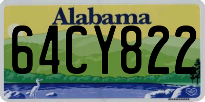 AL license plate 64CY822