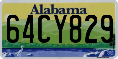 AL license plate 64CY829