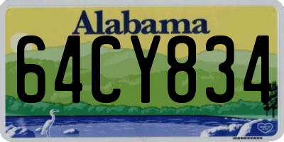 AL license plate 64CY834