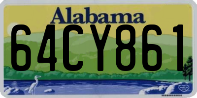 AL license plate 64CY861