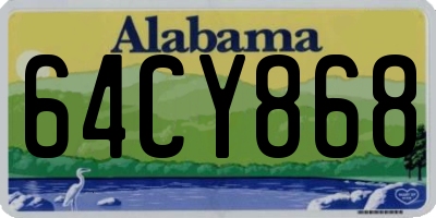 AL license plate 64CY868