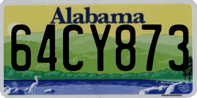 AL license plate 64CY873