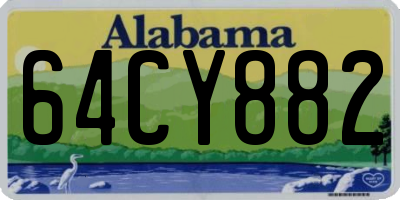 AL license plate 64CY882