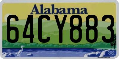AL license plate 64CY883