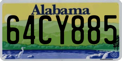 AL license plate 64CY885
