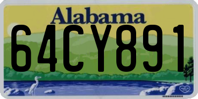 AL license plate 64CY891