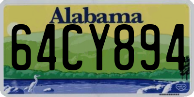 AL license plate 64CY894