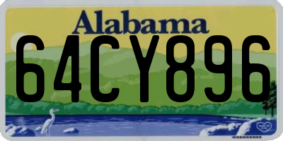 AL license plate 64CY896