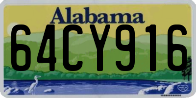 AL license plate 64CY916