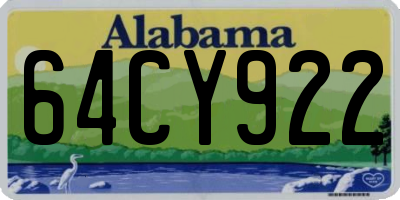AL license plate 64CY922
