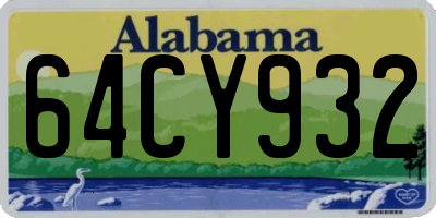 AL license plate 64CY932