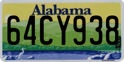 AL license plate 64CY938