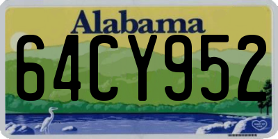 AL license plate 64CY952